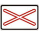 A26a - Výstažný kríž pre železničné priecestie jednokoľajové